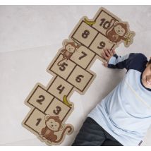 tapis de jeu pour enfants Marelle aux singes