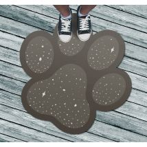 tapis vinyle forme animal Patte de chien tapis vinylee