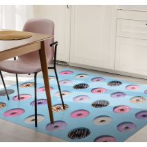 Tapis vinyle salle à manger beignets