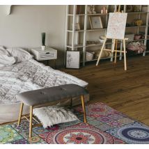 Tapis vinyle carreaux mandala