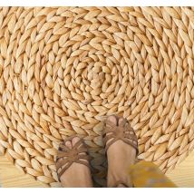 Tapis vinyle salle à manger motif corde
