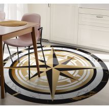 Tapis cuisine Médaillon boussole