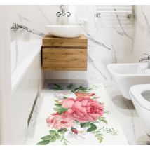Tapis vinyle vintage fleurs et roses