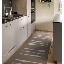 Tapis vinyle cuisine fourchette couteau cuillère