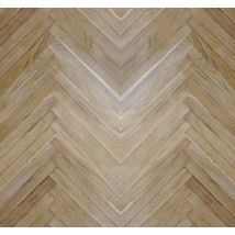 Papier peint bois marron motif à chevrons