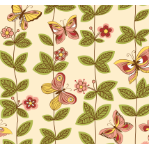 Papillons nature papier peint