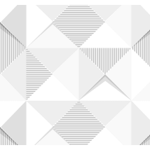 Papier peint 3d carrés blancs