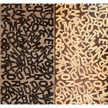 Papier peint avec lettres Puzzle de Lettres