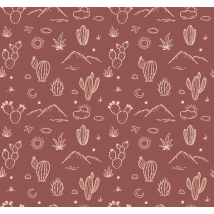 Papier peint terracotta désert minimaliste