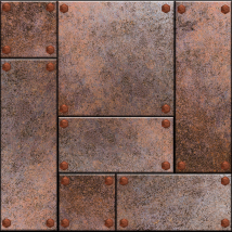 Papier peint chambre ado des plaques métalliques