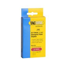 Tacwise Tacwise 0287 Type 91/18mm Galvanised Narrow Crown Staples, Divergent Point, x 1000