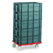 Machine Mart Xtra Barton Storage 88880-01PP/6420 Euro Container Dolly With 5 x 40L Containers