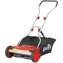 New Grizzly HRM38 38cm Push Cylinder Lawnmower with Collection Bag