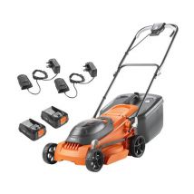 Power for All Alliance Flymo EasiStore 380R 36V 38cm Rotary Lawnmower with 2 x 2.6Ah Batteries