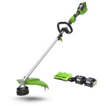 Greenworks Greenworks 48V 40cm Cordless Brushless Brush Cutter & Line Trimmer with 2 x 4.0Ah Battery & 2A Twin Charger
