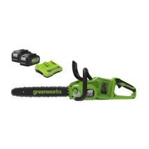 Greenworks 24V/48V Greenworks 48V 36cm Chainsaw with 2 x 4Ah Batteries & Charger