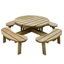 Forest Forest 72x207x207cm Circular Picnic Table