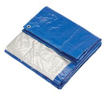 Clarke Clarke TRP8/10B Blue & Silver Polyethylene Tarpaulin (8x10ft / 2.4x3m)
