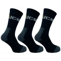 JCB JCB Men's Black High Protection Work Socks 6-11 (3 Pairs)