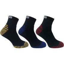 JCB JCB - Men's Black Breathable Comfort Low Cut Quarter Socks (UK6-11) 3 Pairs