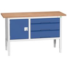 Bott Bott Verso Height Adjustable Storage Bench 1500x600x830-930mm Mpx Worktop