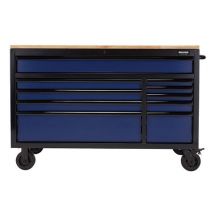 BUNKER BUNKER® 08237 10 Drawer 56" Workbench Roller Tool Cabinet - Blue