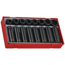 Teng Tools Teng TT9116N 16 Piece 1/2" Regular & Deep Impact Socket Set