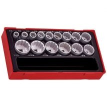 Teng Tools Teng TT1215AF ½" Drive Imperial Sockets 15 Piece Set