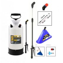V-TUF V-TUF VTX-10L-KIT2 10L Professional Multi Chemical Resistant Sprayer with Telescopic Lance & Spray Hood