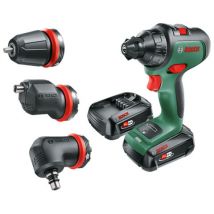 Power for All Alliance Bosch AdvancedDrill 18 Classic Green Drill/Driver with 2 x 2.5Ah Batteries, Charger & 3 Attachments