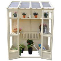 Forest Forest Victorian 5'x2'6" Tall Wall Greenhouse with Auto Vent