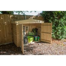 Forest Forest Pressure Treated Apex Large Outdoor Store (Assembled)