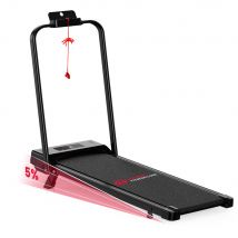 Klappbares Laufband Walking Pad mit Geschwindigkeit 1-10 km/h, 5% Manueller Steigung, Schwarz