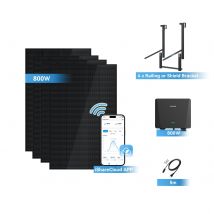 Ray Gel?nder Balkon Balkonkraftwerk 800W ¨C Plug & Play Solarl?sung f¨¹r Gel?nder-Balkone