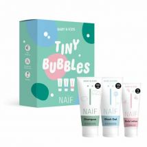 Naif Tiny Bubbels Essentials (100ml shampoo, 100ml wasgel, 75ml bodylotion)