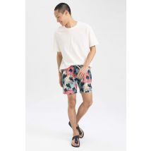 Herren Regular Fit Gemusterte Badeshorts