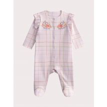 Grenouillere rose à carreaux pour bébé fille - 18 Mois - Du Pareil Au Même
