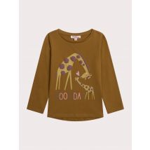 T-shirt jaune animation girafe - 12A - Du Pareil Au Même