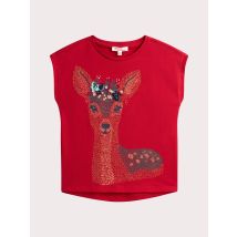 T-shirt Manches Courtes Animation Biche Pour - Fille - Du Pareil Au Même
