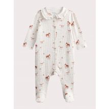 Grenouillère écru à motifs pour bébé fille - 12M - Du Pareil Au Même