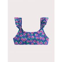 Maillot De Bain 2 Pieces Bleu Imprimé Fleuri Pour - Fille - Du Pareil Au Même