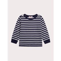 T-shirt Manches Longues Rayé Bleu Et Blanc - 3 ans - Garçon - Du Pareil Au Même