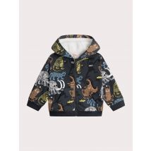 Gilet À Capuche Doublé Chaud Imprimé Animaux - 10 ans - Garçon - Du Pareil Au Même
