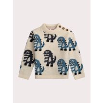 Pull Tricoté En Jacquard À Motif Dinosaure - 8 ans - Garçon - Du Pareil Au Même