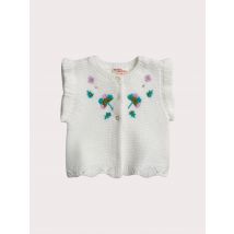 Cardigan Ecru Pour pour Bébé - Fille - Du Pareil Au Même