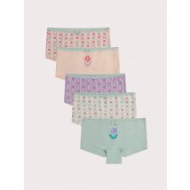 Lot De 5 Shorty Fleurs Pour pour Enfant - Fille - Du Pareil Au Même
