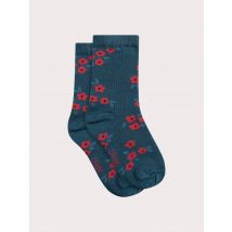Chaussettes Bleues Fleuries Pour - Fille - Du Pareil Au Même