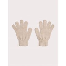 Gants Beige En Maille Brillante Pour - Fille - Du Pareil Au Même