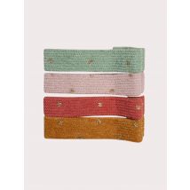 Lot De 4 Barrettes En Velours Brillantes Pour - Fille - Du Pareil Au Même