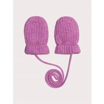 Moufles Violet Pailleté Pour pour Bébé - Fille - Du Pareil Au Même